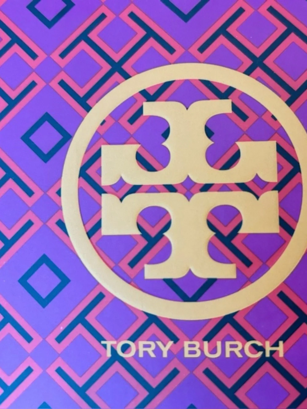 Tory Burch Navy Leather Flats with Blue Logo-size 10-NEW with box